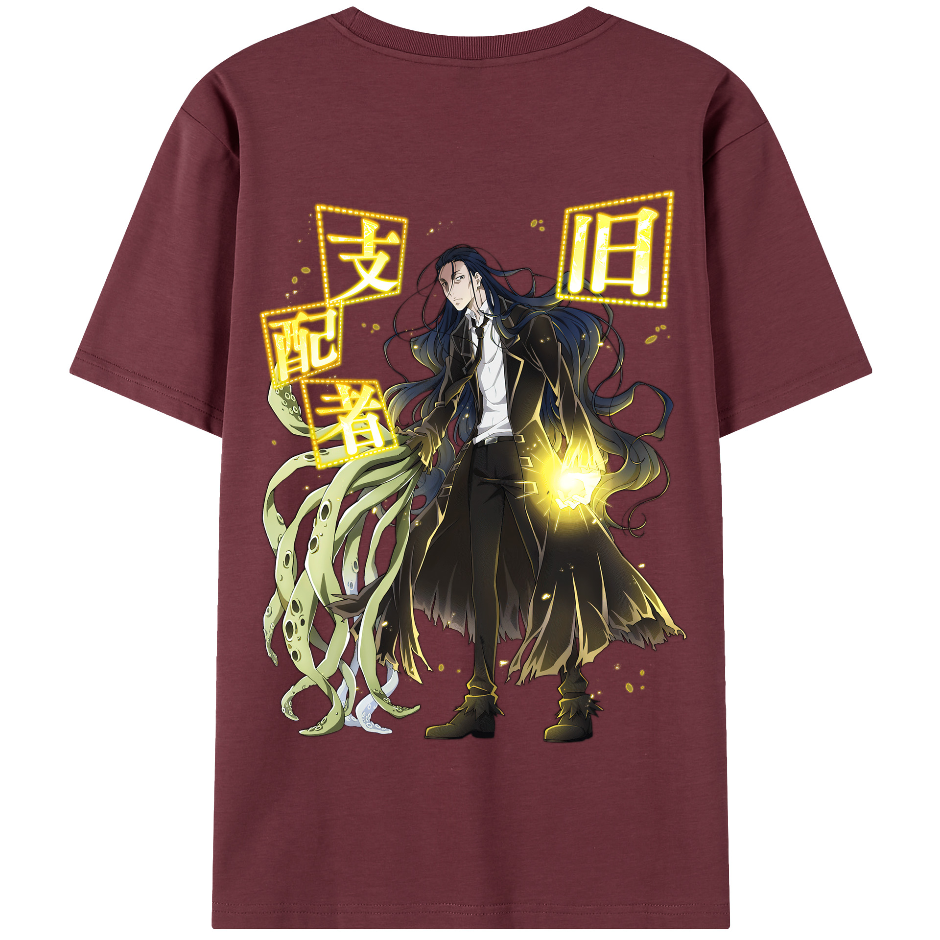 （画像用） 文豪ストレイドッグス Bungo Stray Dogs 綿100％半袖Tシャツ（背面プリント）